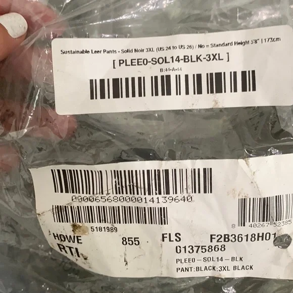 NEW DIARRABLU LEER PALAZZO PNTS SIZE:3XL